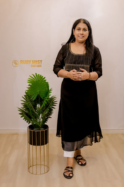 Georgette A- Line Flared Top