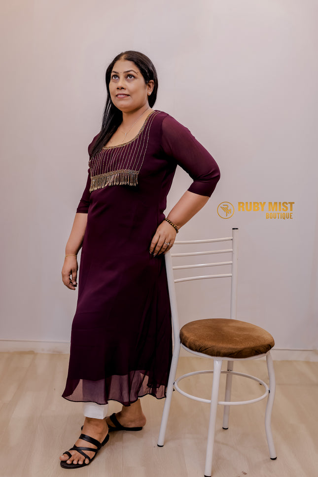 Georgette A- Line Flared Top