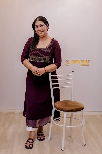 Georgette A- Line Flared Top