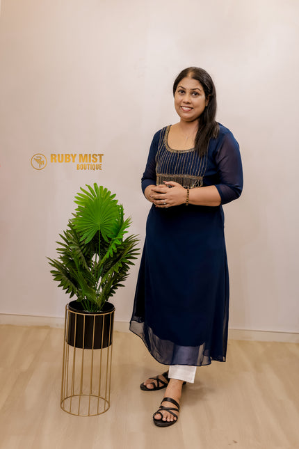 Georgette A- Line Flared Top