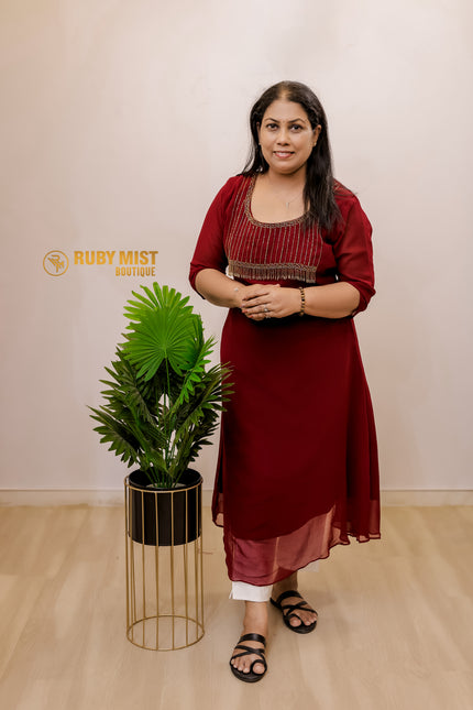 Georgette A- Line Flared Top