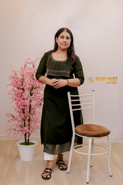 Georgette A- Line Flared Top