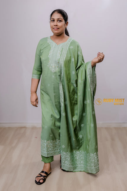 Classic Mirror Worked Churidhar Sets