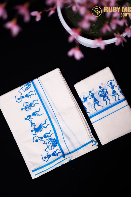 Single Set Mundu Two piece (SM 299)