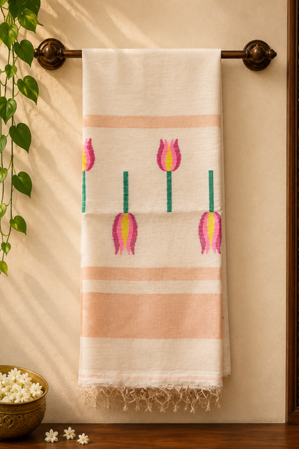 Pure Silk Linen Saree (SR652)