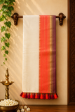 LIGHT ORANGE & OFFWHITE