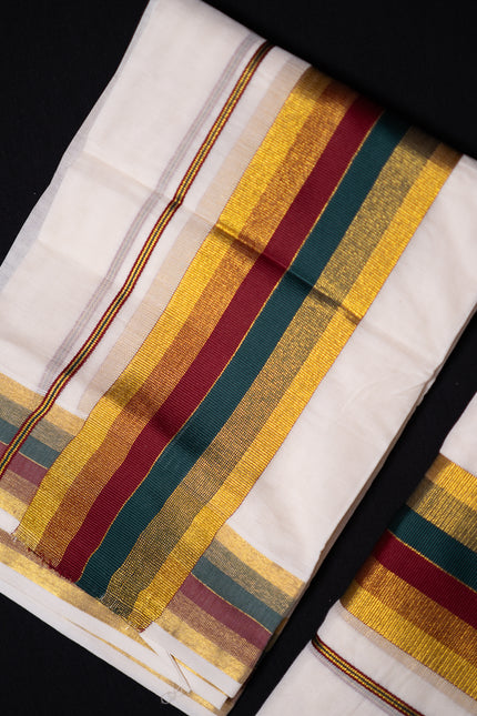 Single Set Mundu Two piece (SM 282)