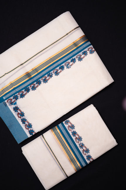 Single Set Mundu Two piece (SM 301)