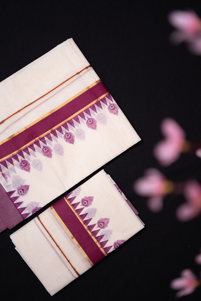 Single Set Mundu Two piece (SM 300)