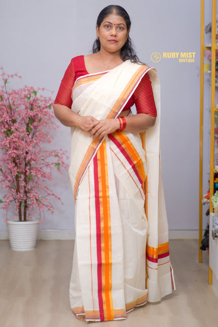 Single Set Mundu Two piece (SM 308)