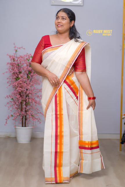 Single Set Mundu Two piece (SM 308)