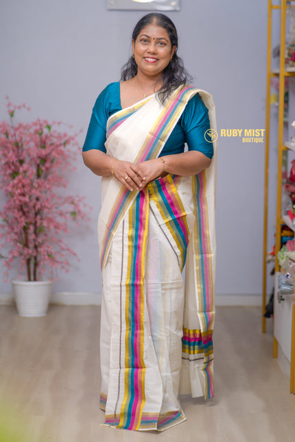 Single Set Mundu Two piece (SM 282)