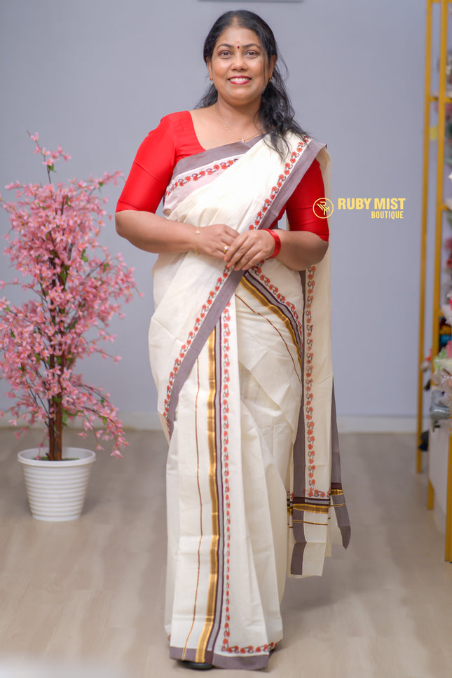 Single Set Mundu Two piece (SM 301)