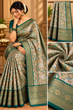 Golden Beige & Teal Green