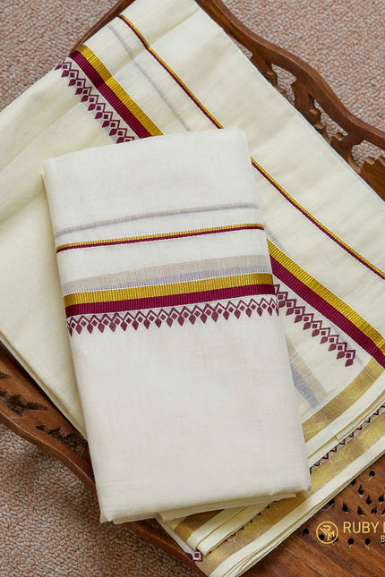 Single Set Mundu Two piece (SM 293)